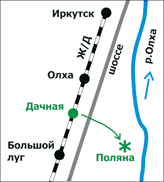 Схема расположения фестивальной поляны